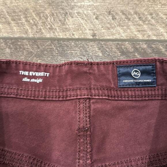 AG Adriano Goldschmied Men's The Everett Slim Straight Twill Pants Size 38x32 - Picture 7 of 9